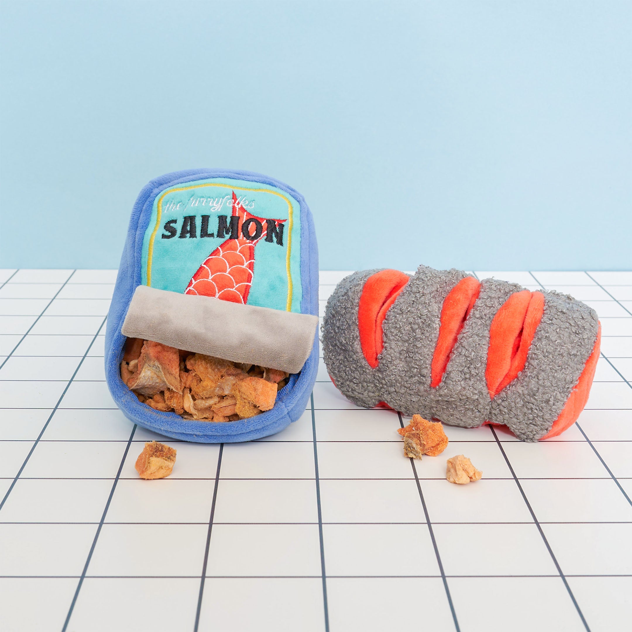 Tinned Salmon Nosework Dog Toy the furryfolks